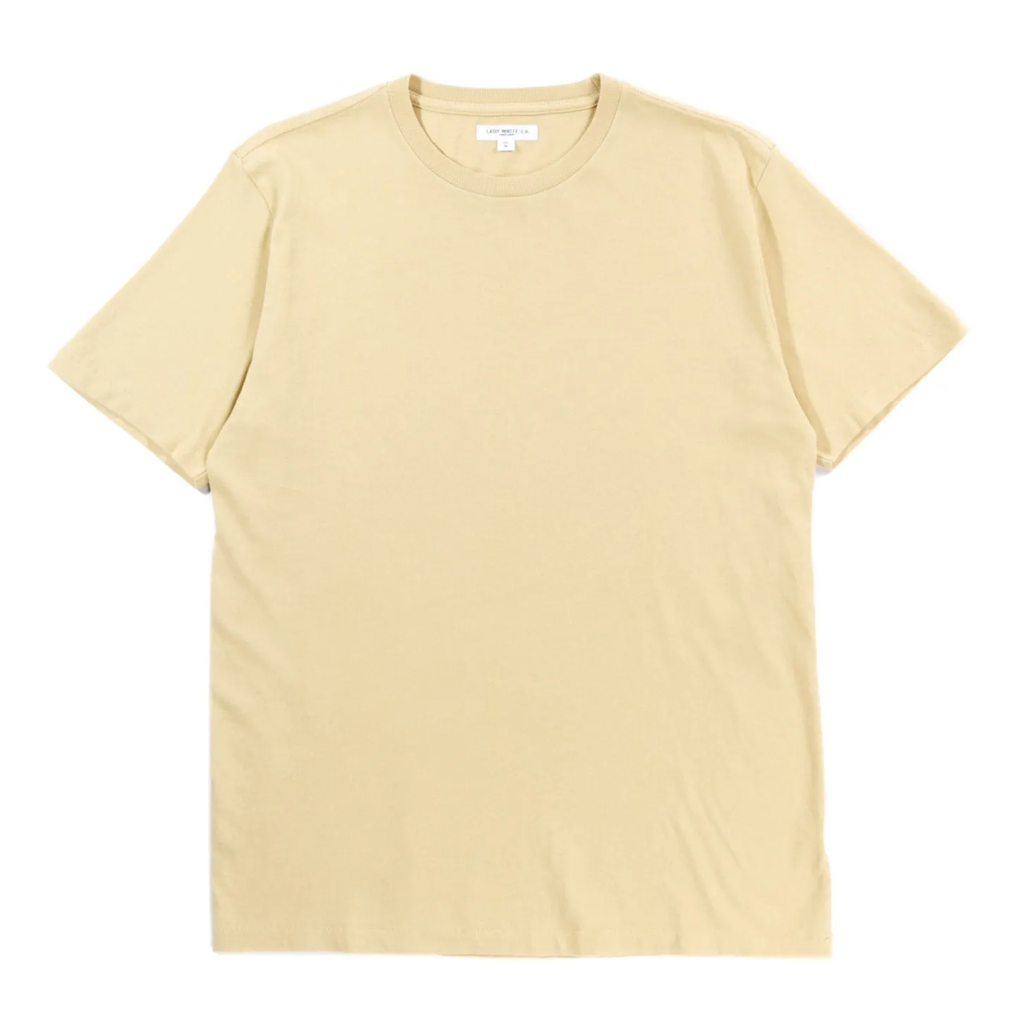 LADY WHITE CO. LITE JERSEY T-SHIRT PALE LEMON