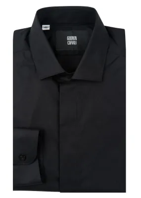 Lamarr Shirt - Black Natural Stretch