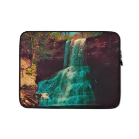 Laptop Sleeve Waterfall Art. Photograph Artwork from Cascade Falls Virginia. Protective Phone Cover. Nature Lover. Hiker Gift.