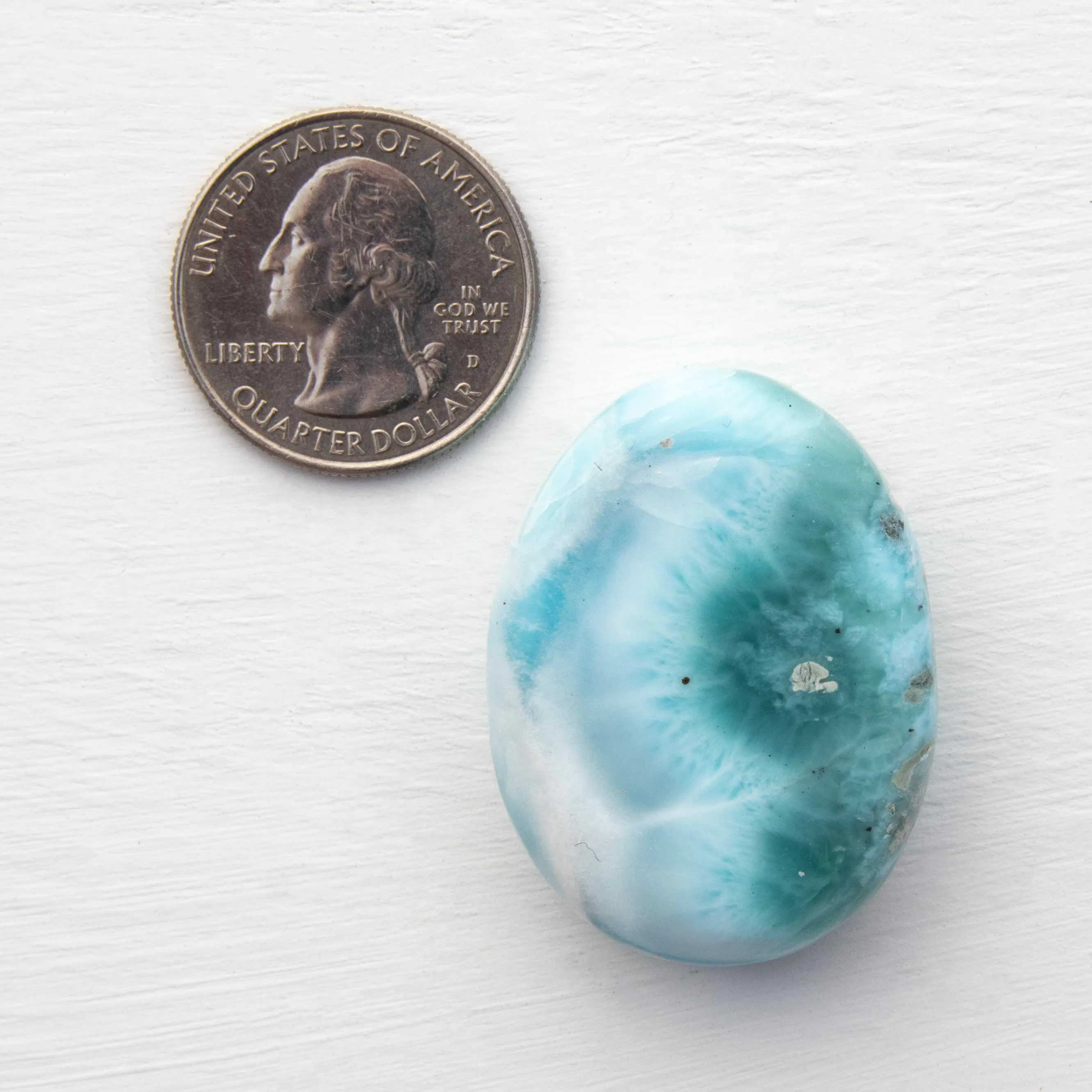 Larimar - AA-Grade, Palm Stone