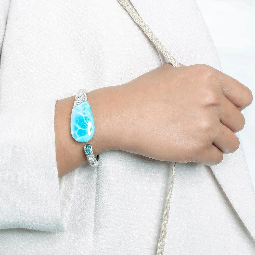 Larimar Atlantis Wrap Bangle