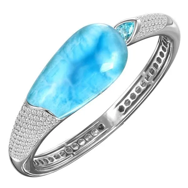 Larimar Atlantis Wrap Bangle