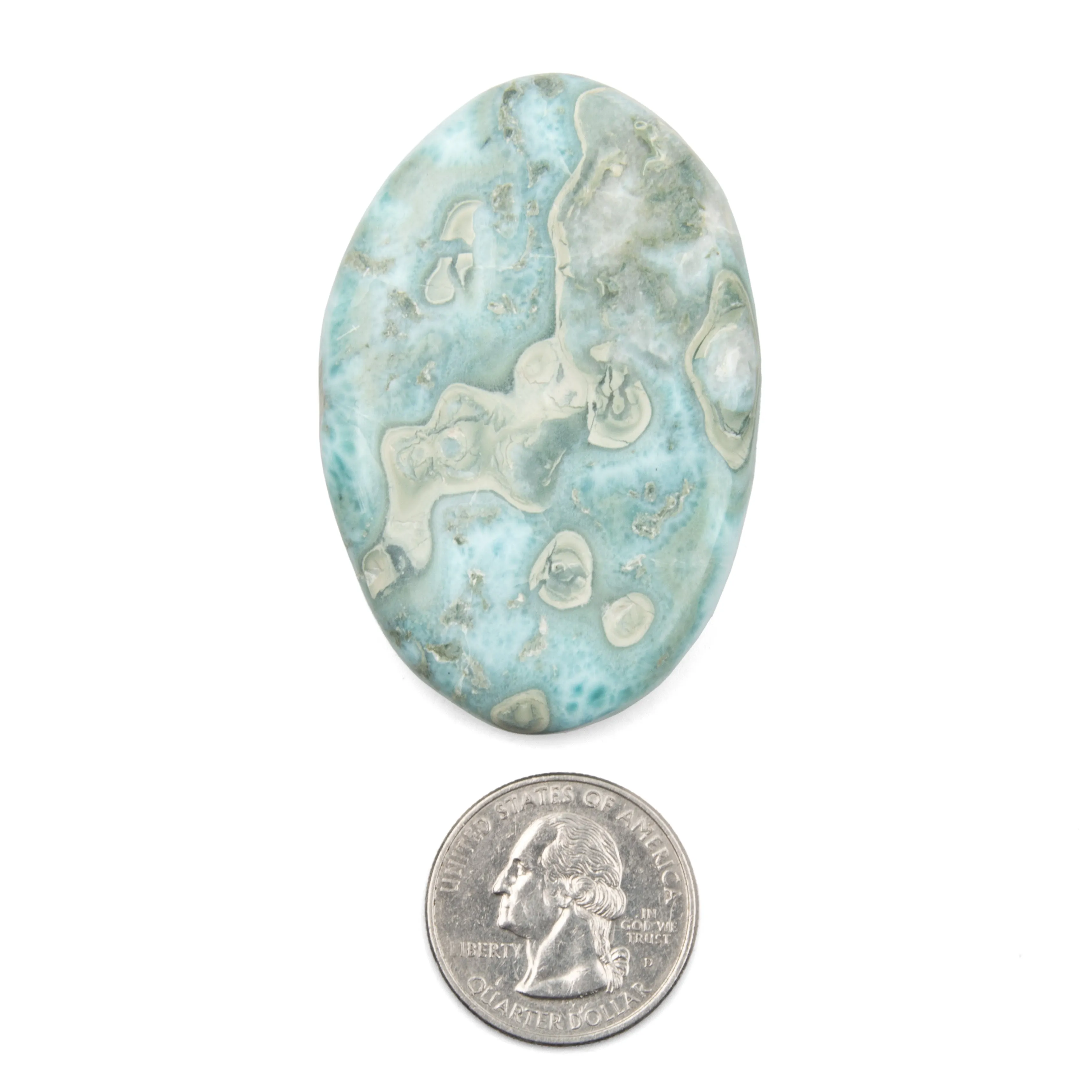 Larimar Palm Stone