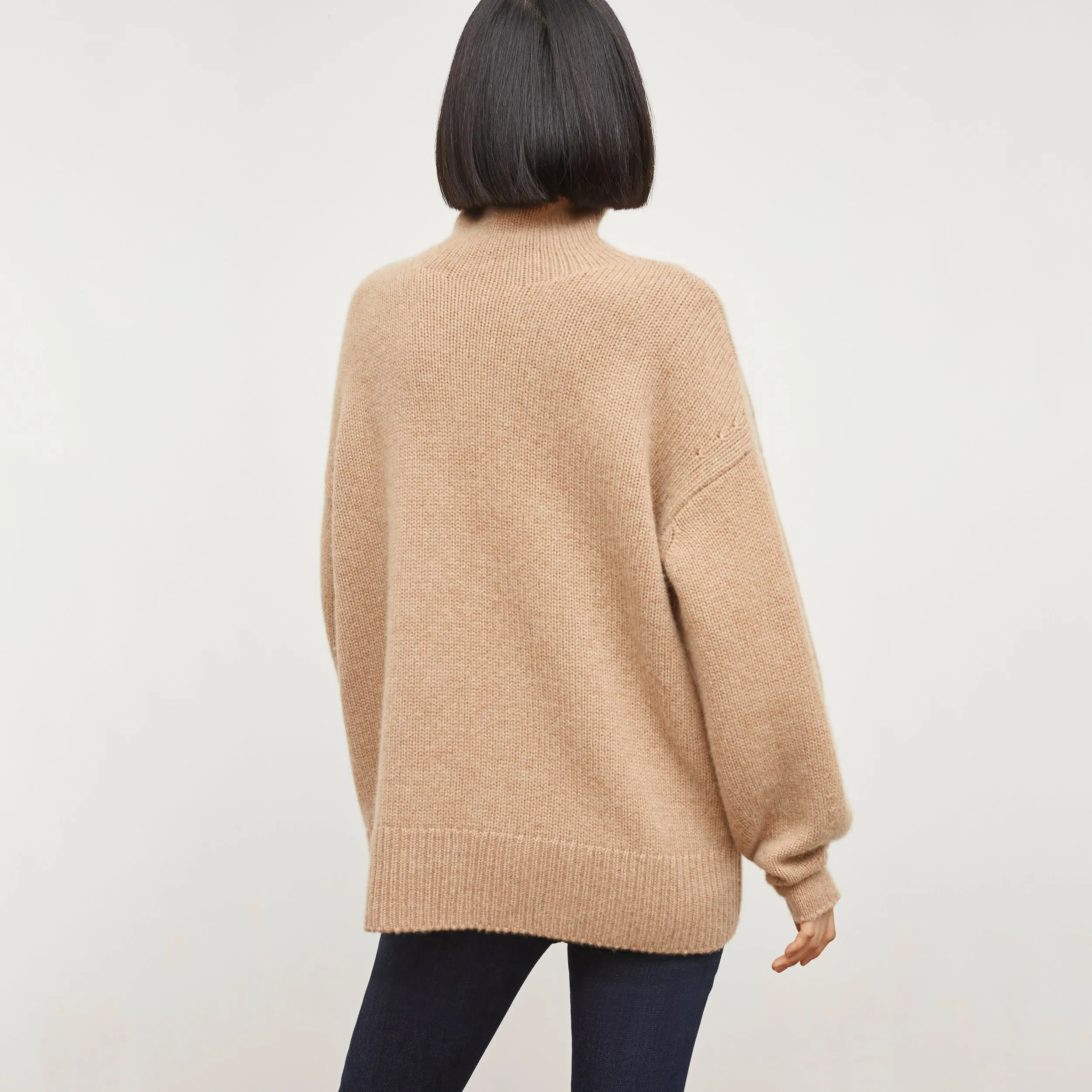 Lea Sweater - Plush Cashmere :: Light Maple