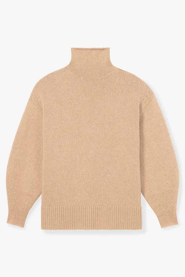 Lea Sweater - Plush Cashmere :: Light Maple