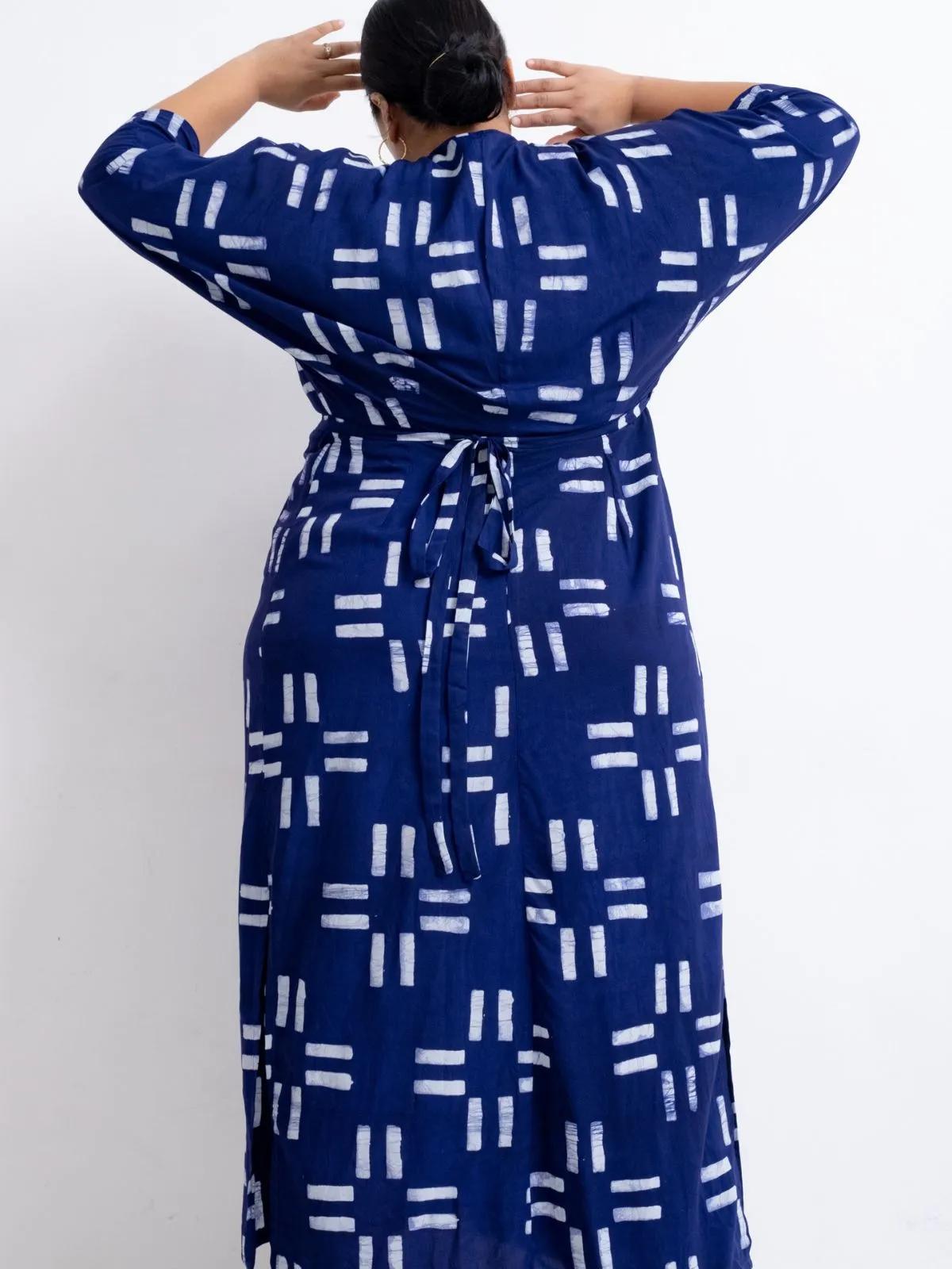 Letsa Wrap Dress in Middle Path