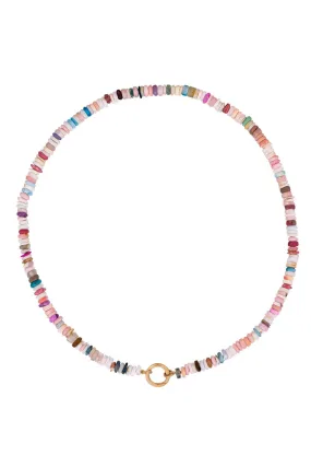 Light Tone Mixed Opal Bead Necklace