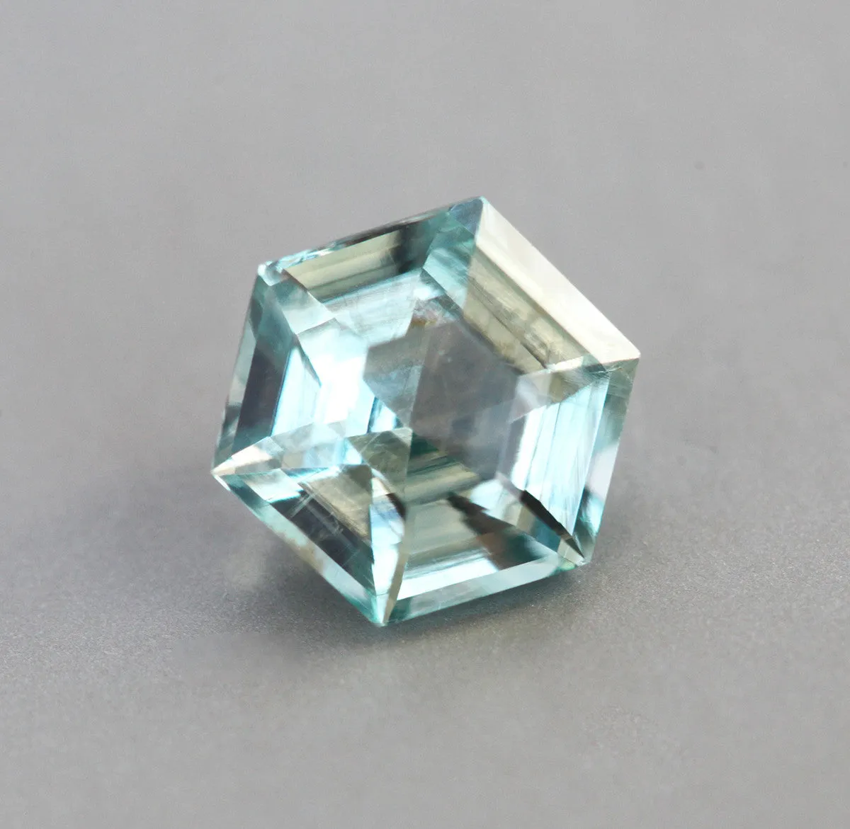 Loose 2.04 Ct Hexagon Seafoam Green Sapphire