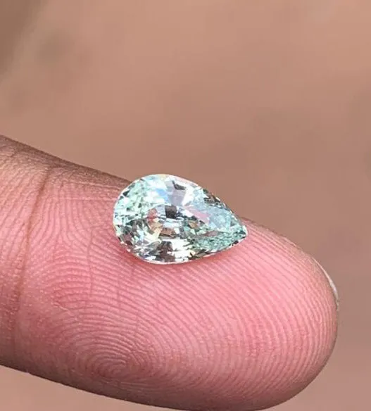 Loose 2.07 Ct Pear Green Sapphire