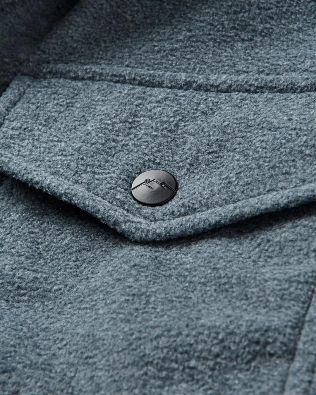 Maple Polar Recycled Fleece Shirt - Navy Marl