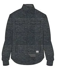 Maple Polar Recycled Fleece Shirt - Navy Marl