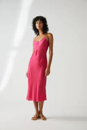 Mastani Slip Dress in Magenta