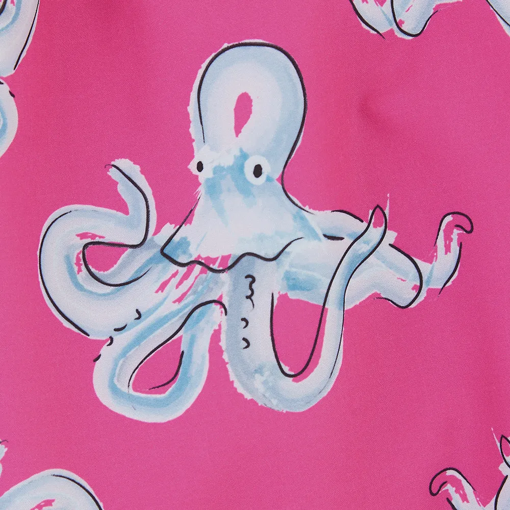 Matching Father & Son Octopus Swim Shorts with Waterproof Pocket