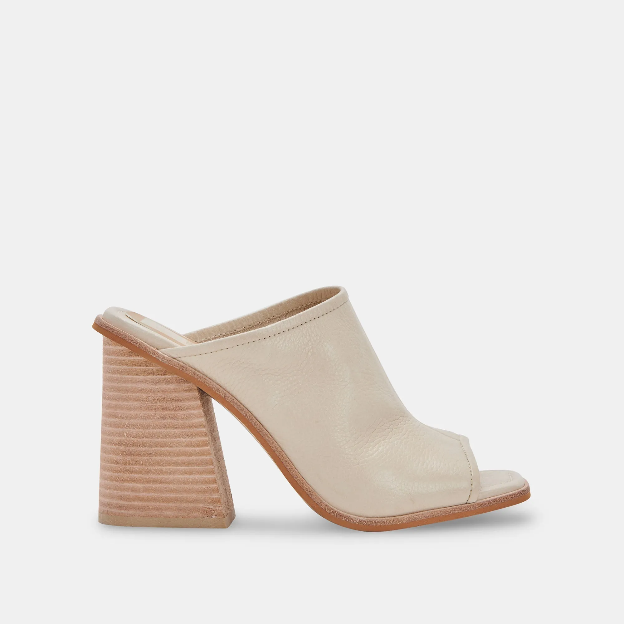 MAVISE HEELS SAND LEATHER - re:vita