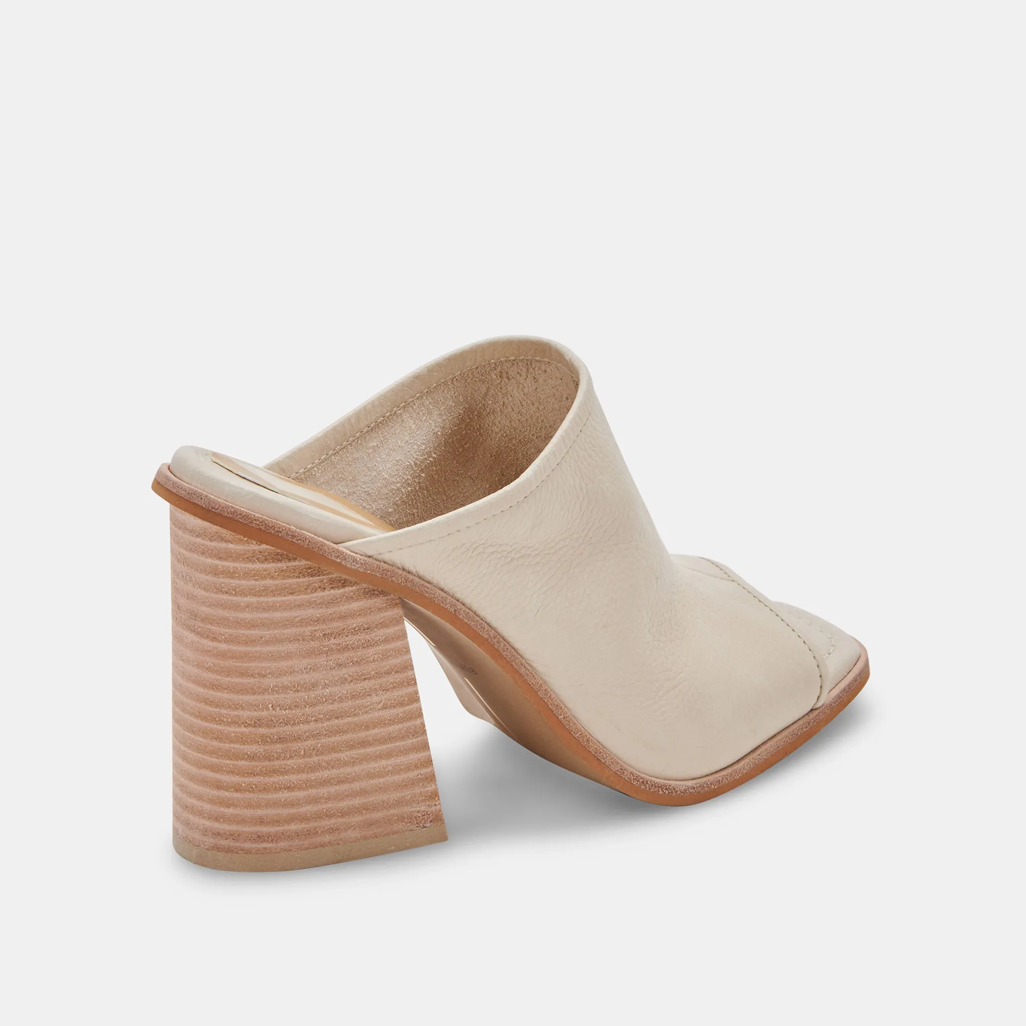 MAVISE HEELS SAND LEATHER - re:vita