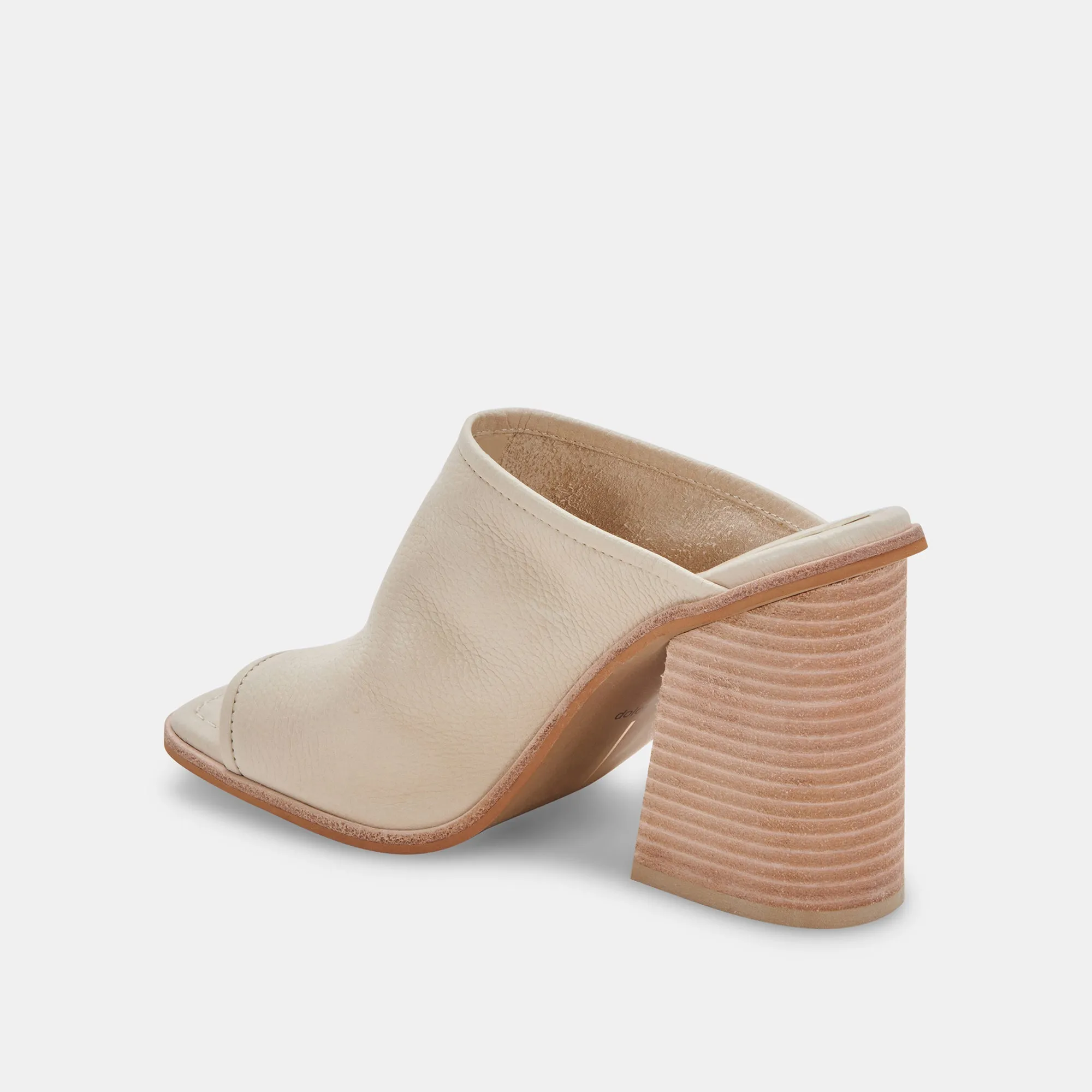 MAVISE HEELS SAND LEATHER - re:vita