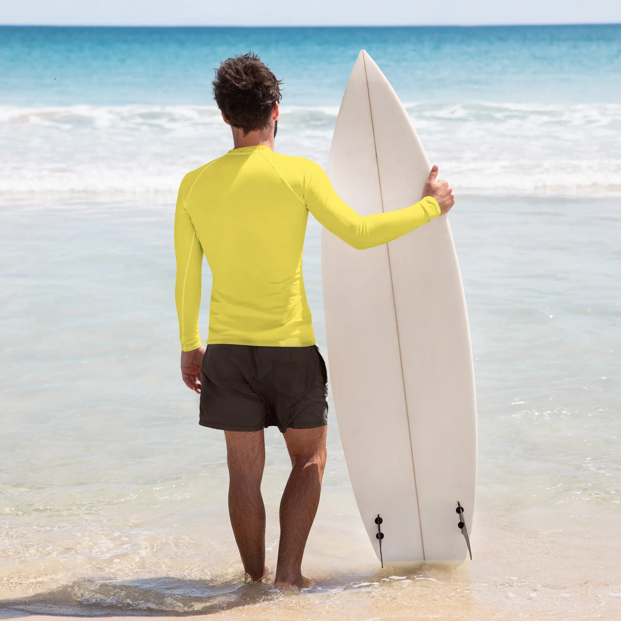 Men's Yellow Rash Guard