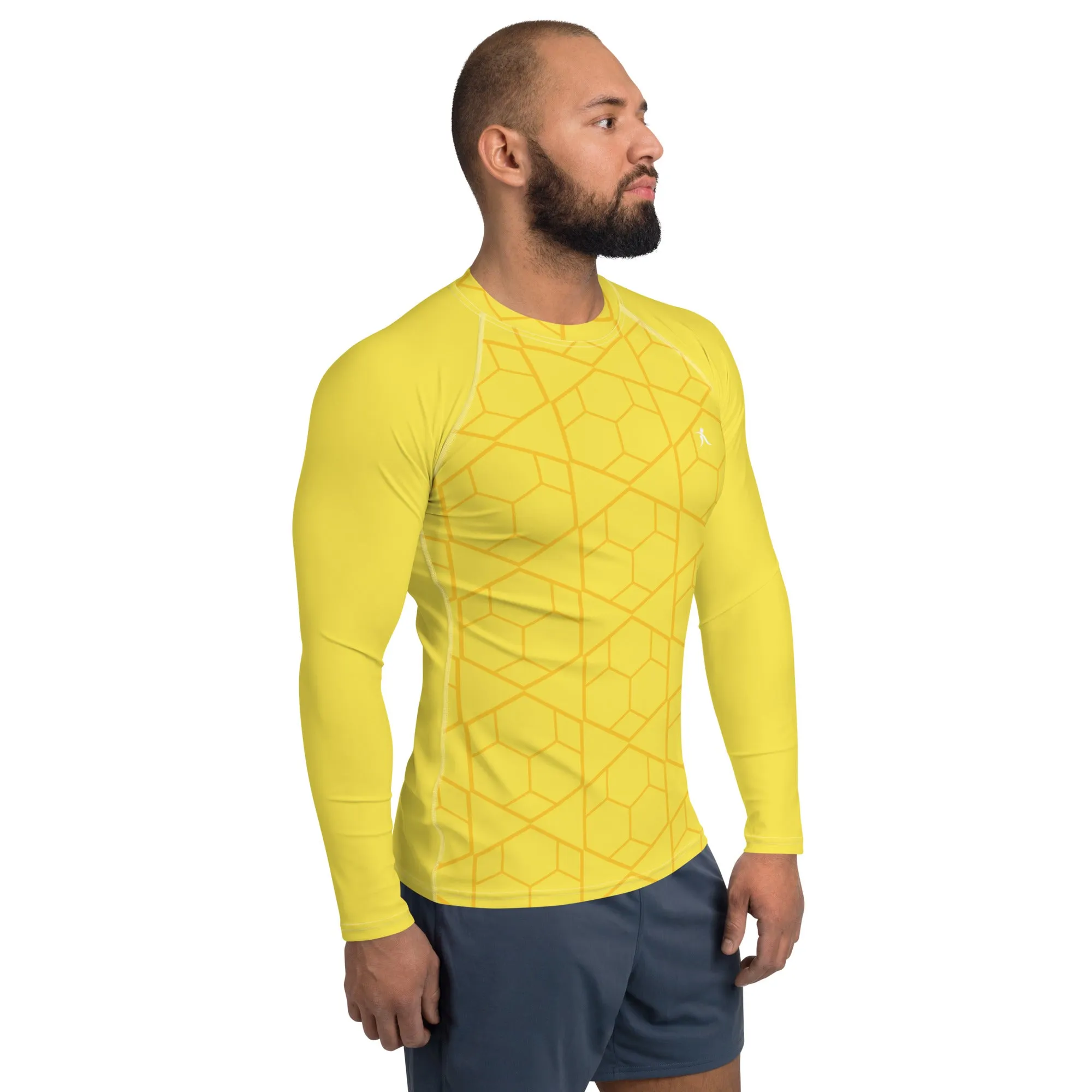 Men's Yellow Rash Guard