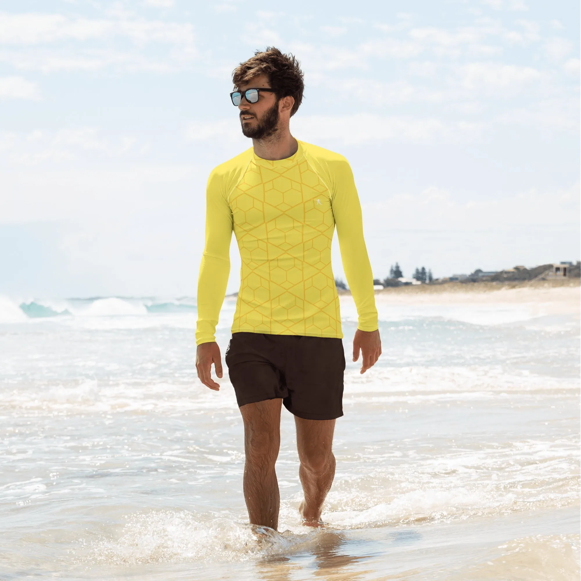 Men's Yellow Rash Guard