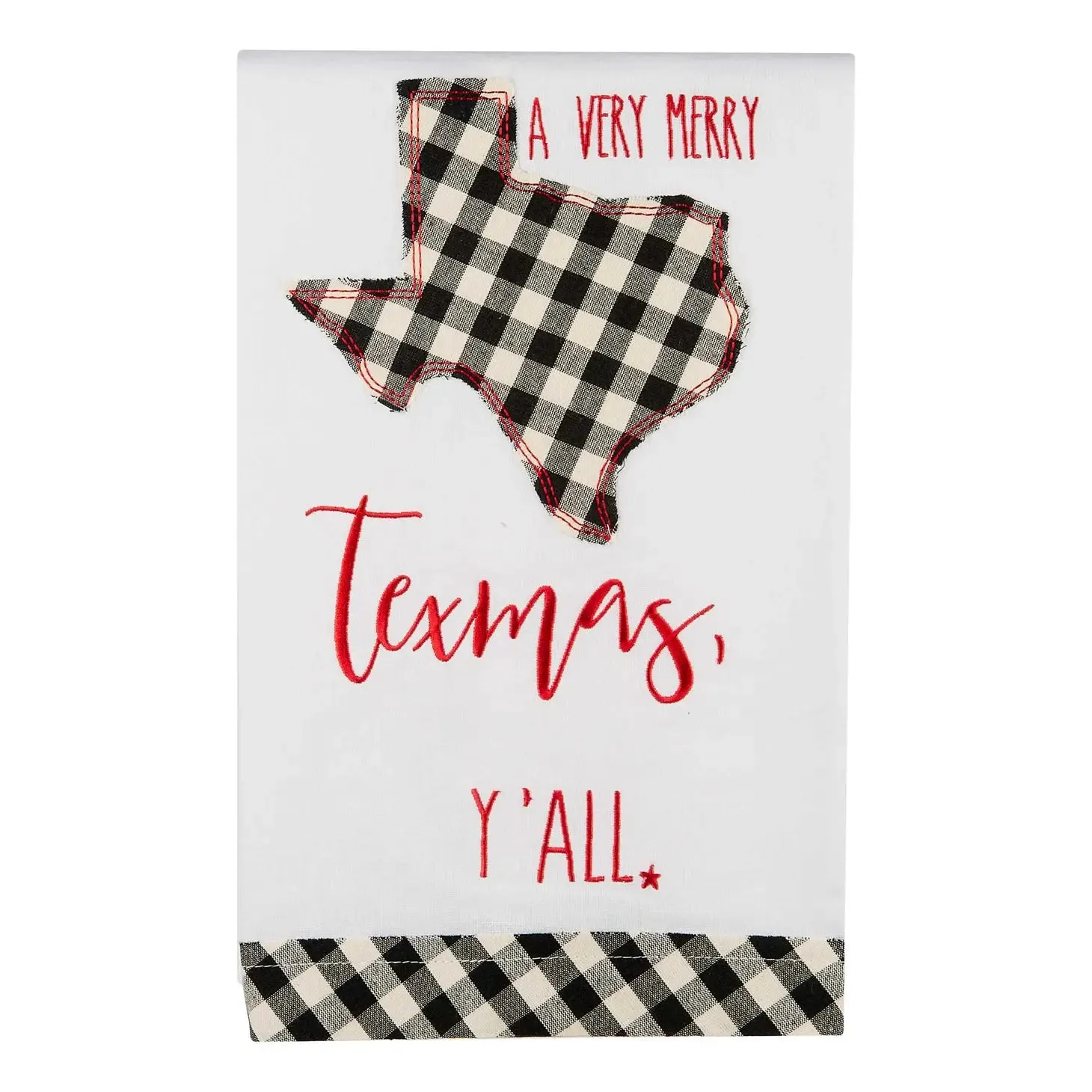 Merry Texas Y'all Tea Towel