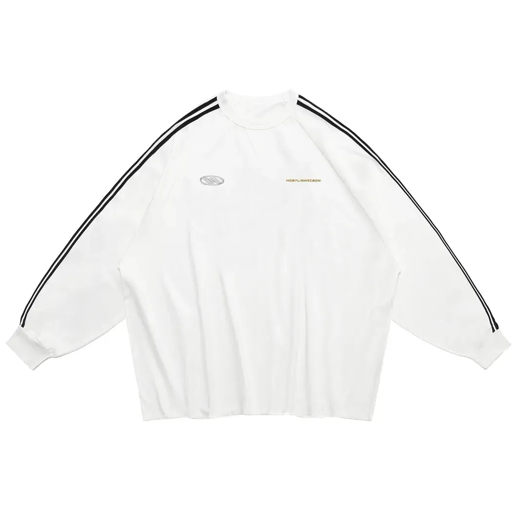 METAL STRIPES WHITE LONGSLEEVE