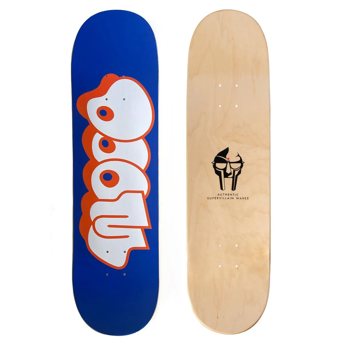 MF DOOM - THROW SKATE DECK (BLUE)