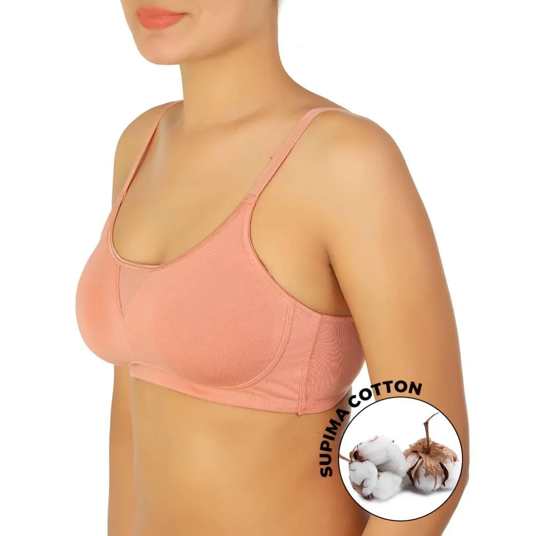 Most Comfortable Best Cotton Bra Non Padded Bra Wired Free Bra Full Coverage Bra