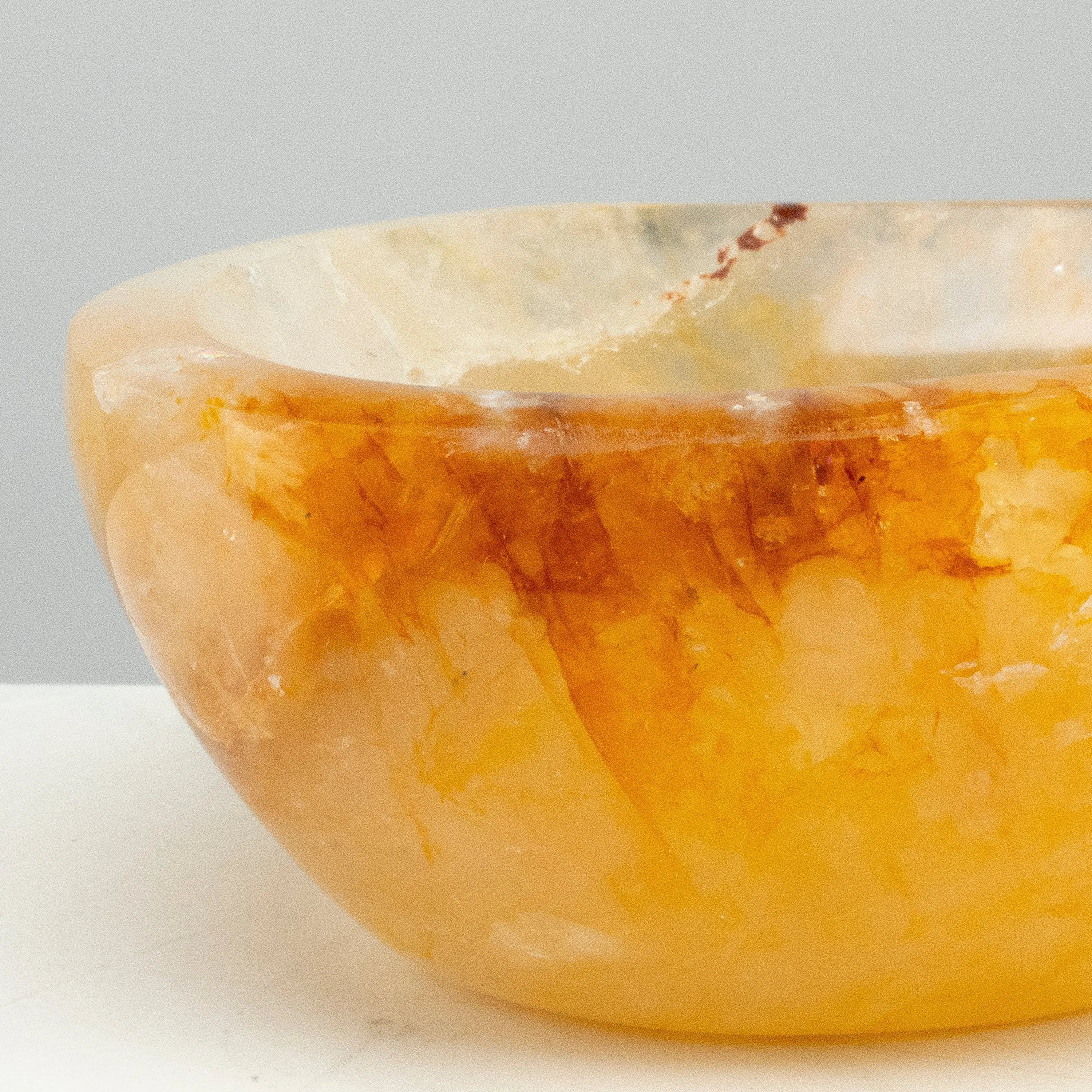 Natural Golden Healer Quartz Bowl (Hematoid Quartz) - 4.5 / 700 grams