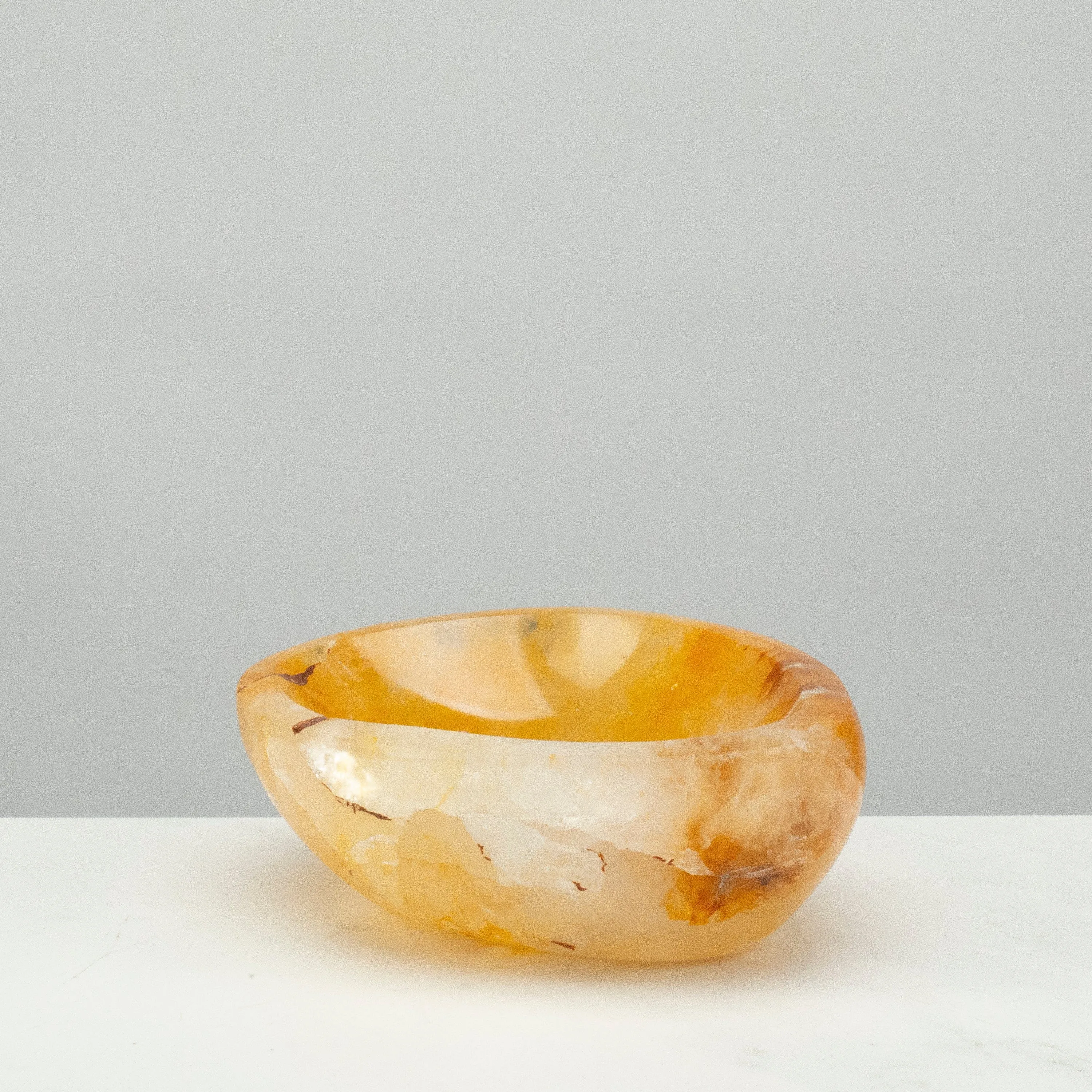 Natural Golden Healer Quartz Bowl (Hematoid Quartz) - 4.5 / 700 grams