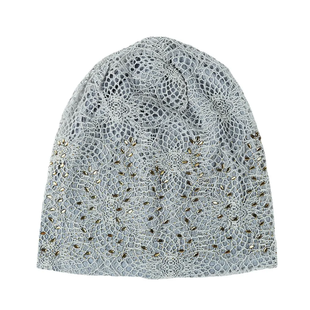 New Knitting Cutout Beanie Hat Breathable Caps