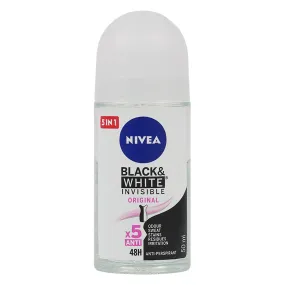 Nivea Invisible B&W Deo Roll On 48h Anti-Per (W) 50ml