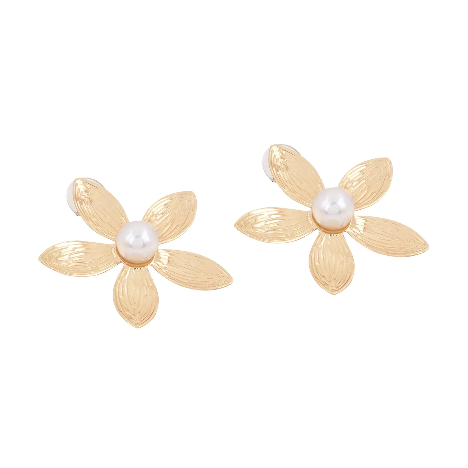 Oleander Gold Earrings