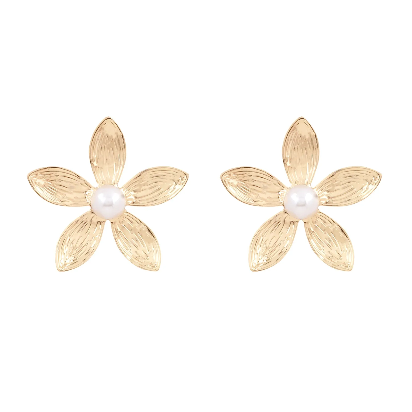 Oleander Gold Earrings