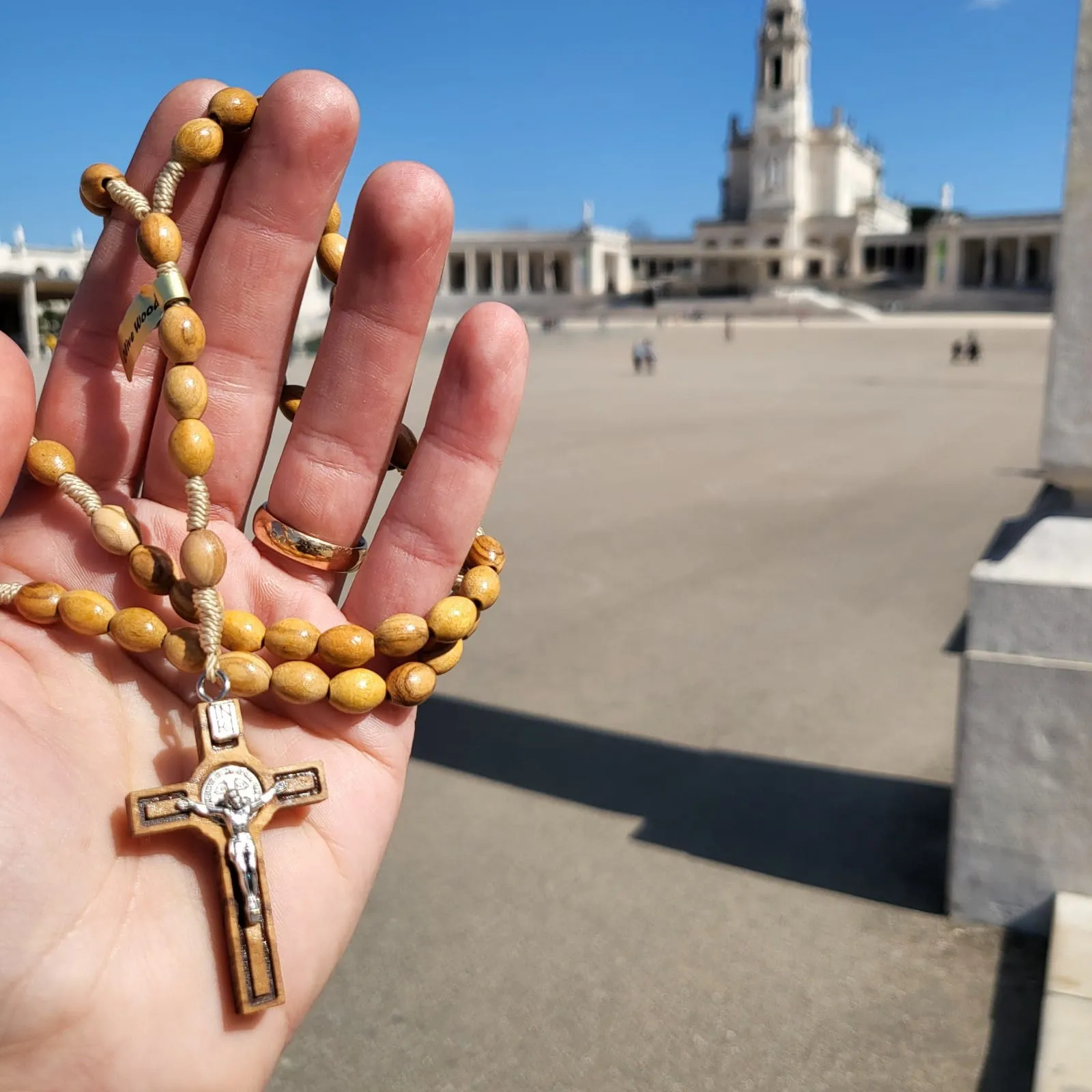 Olive Wood Camel Rosary - Oval Beads