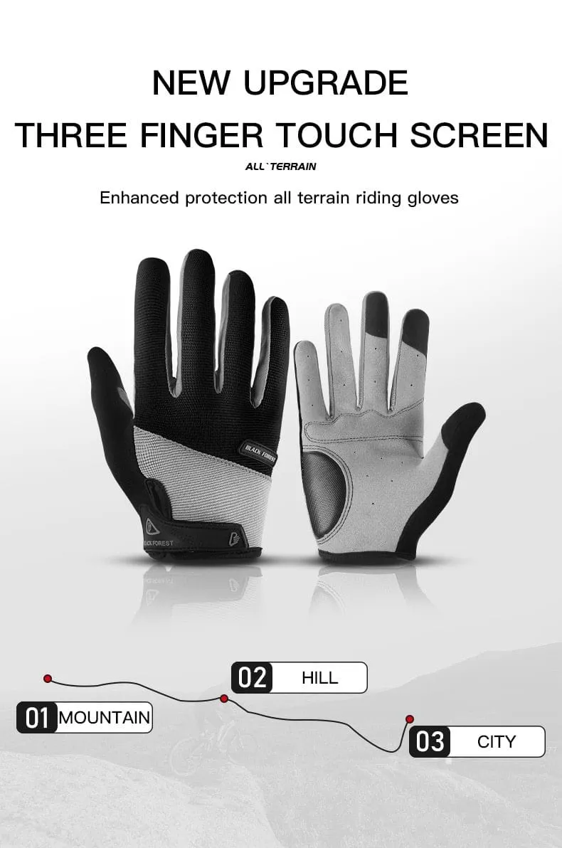 Outdoor Men's Full Finger Cycling Gloves Guantes Ciclismo Road Mountain Bike MTB Gloves Long Finger Bicycle Gloves M L XL