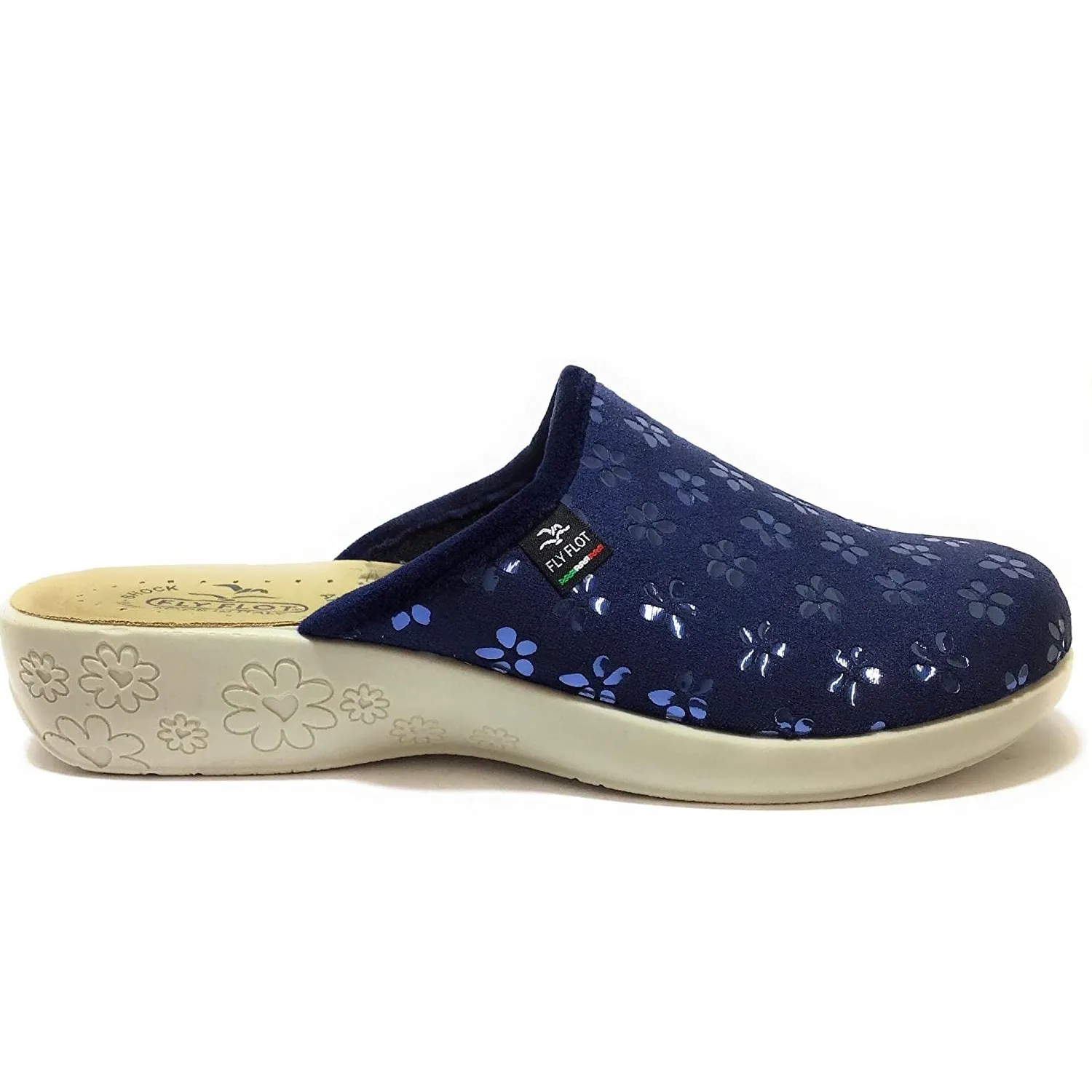 Pantofole da Donna - FLY FLOT Art. L3Q955B colore blu in velluto