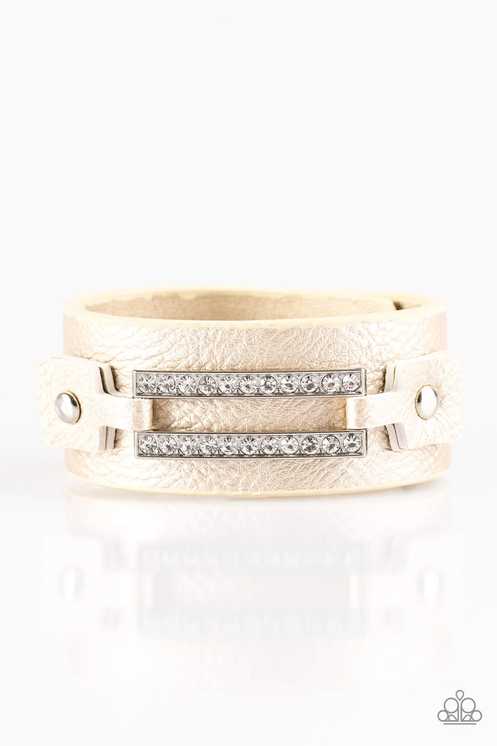 Paparazzi Street Glam Gold Wrap Bracelet