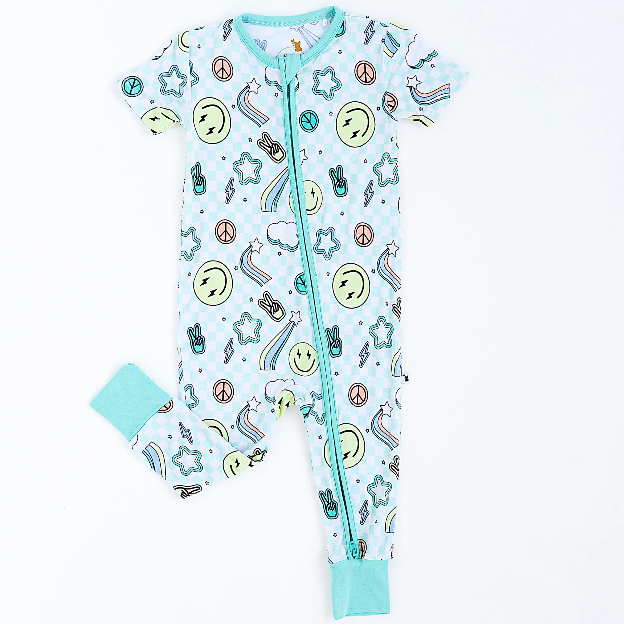 Peace, Love, and Good Dreams  Short Sleeve Romper