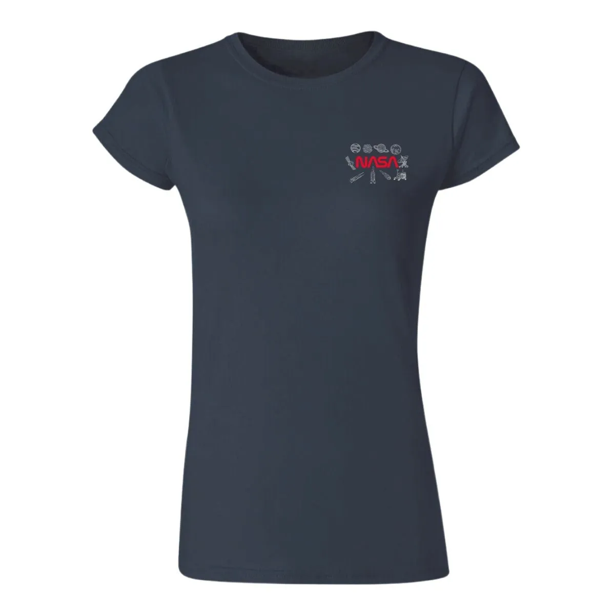 Playera Deportiva Mujer Nasa Espacio Escudo