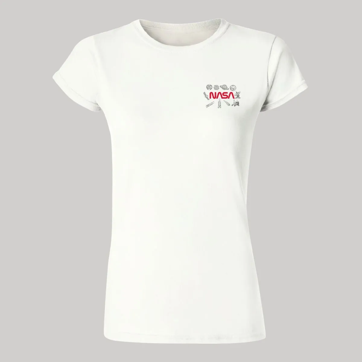 Playera Deportiva Mujer Nasa Espacio Escudo