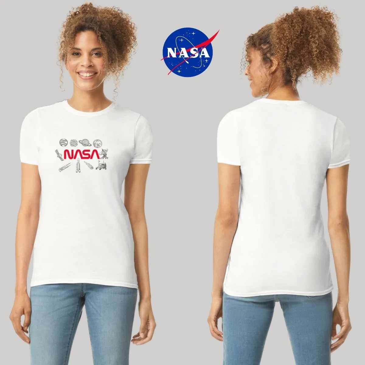 Playera Deportiva Mujer Nasa Espacio