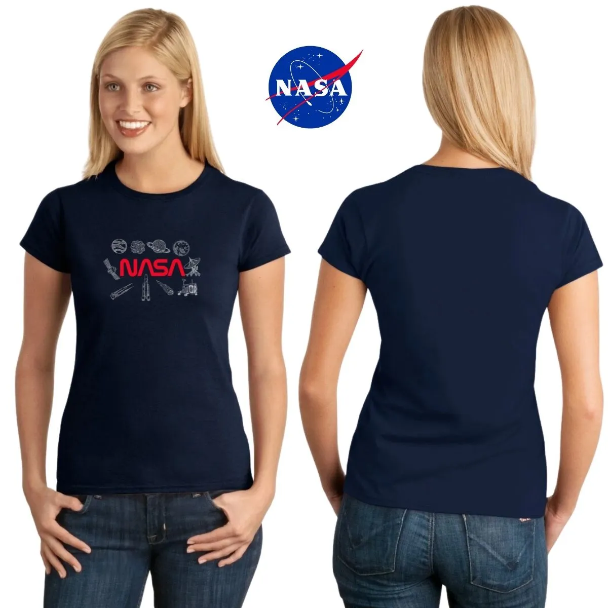 Playera Deportiva Mujer Nasa Espacio