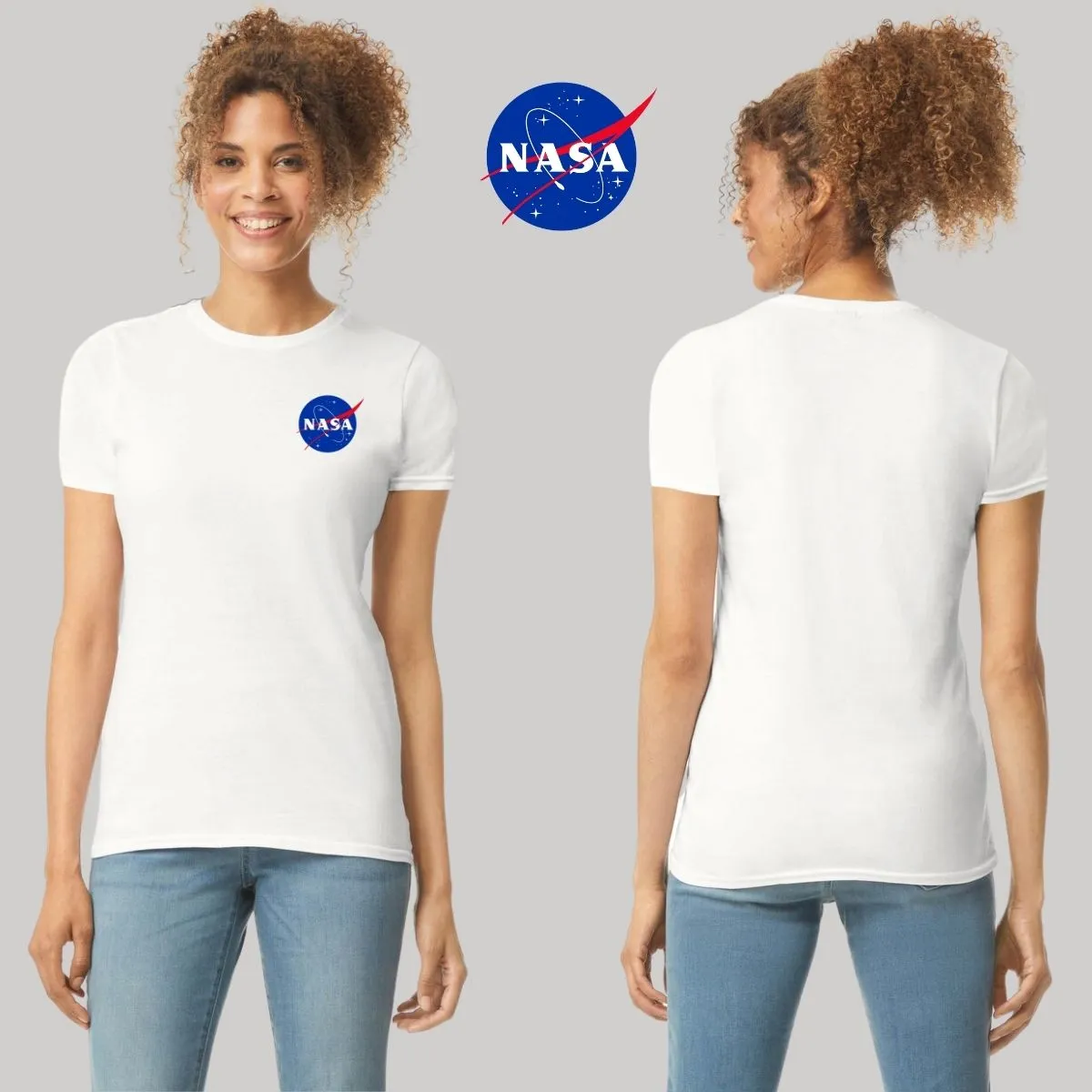 Playera Deportiva Mujer Nasa Logo Espacial Escudo