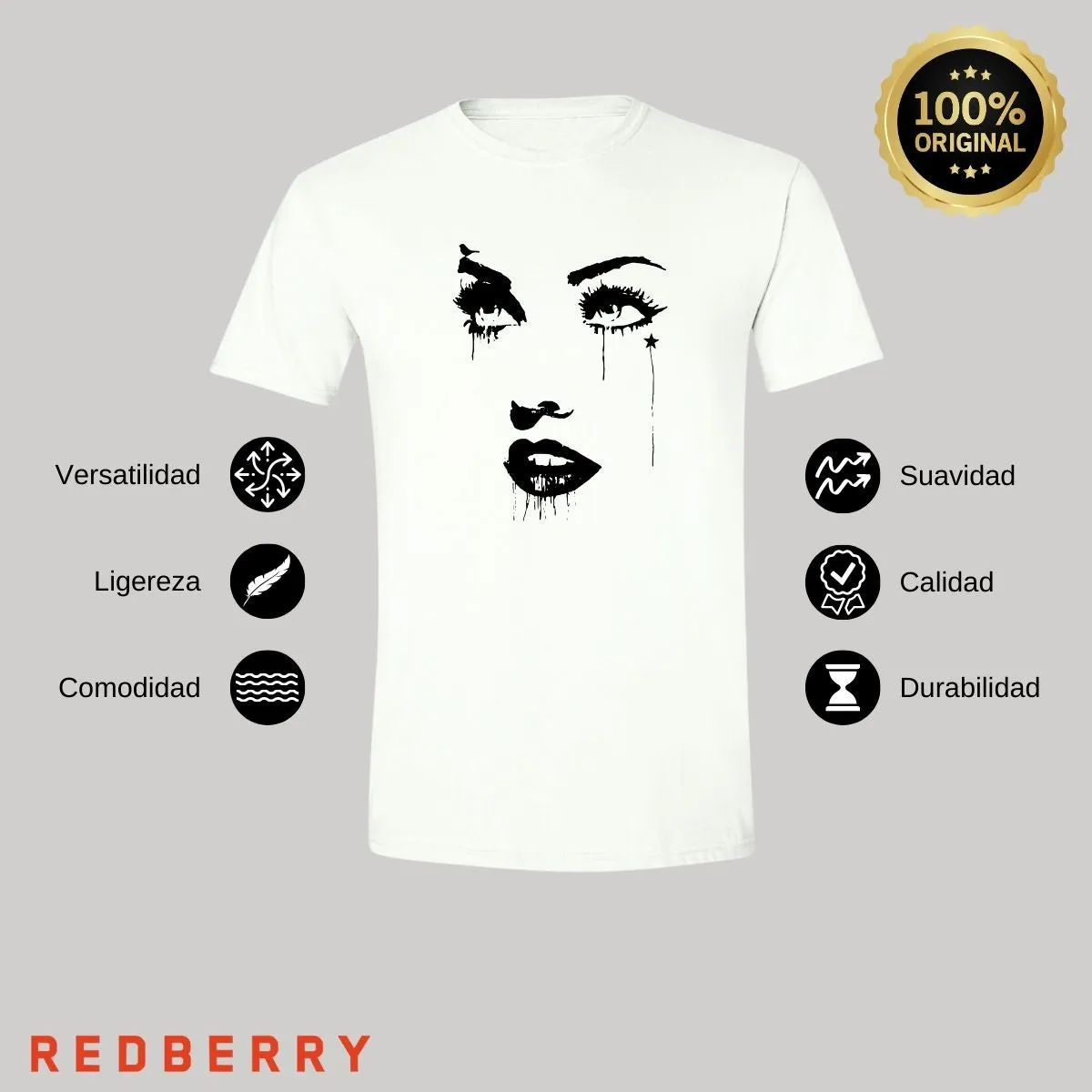 Playera Hombre Cara madonna