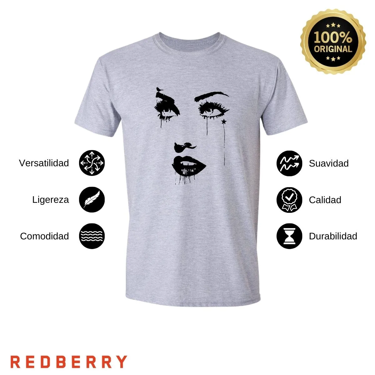 Playera Hombre Cara madonna