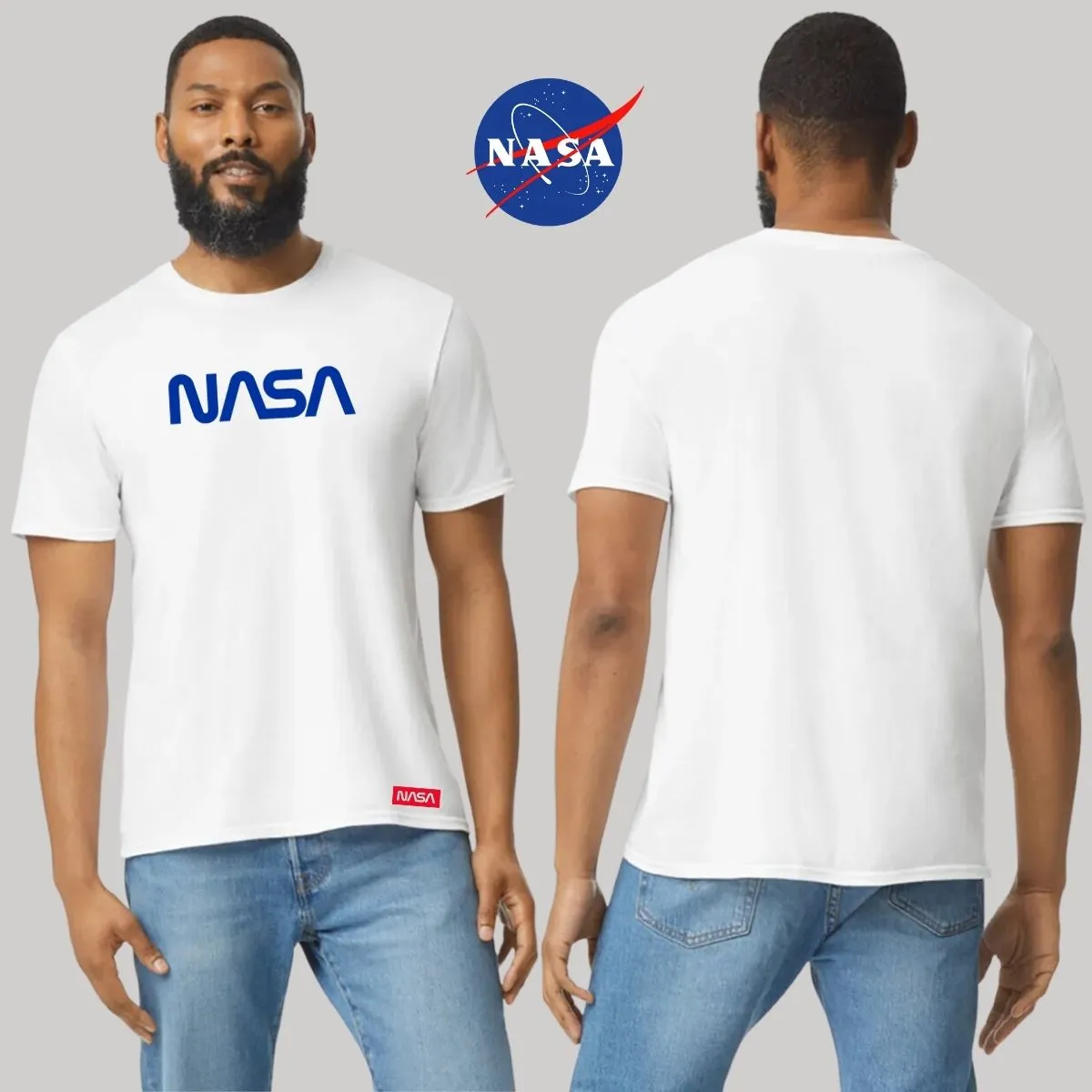 Playera Hombre Nasa Worm Blue