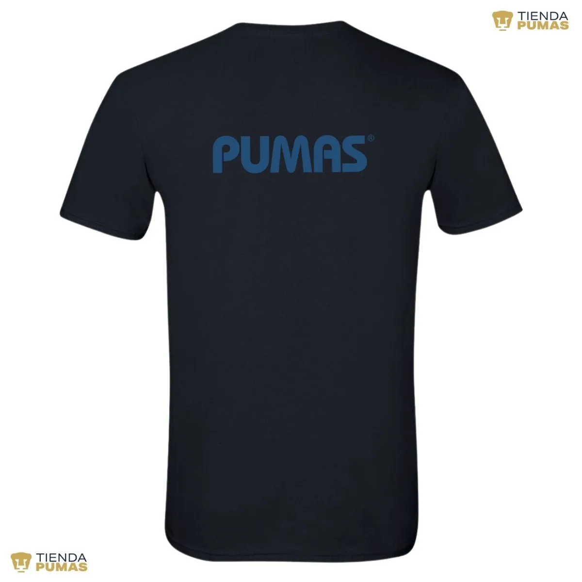 Playera Hombre Pumas UNAM Logo Azul Vinil