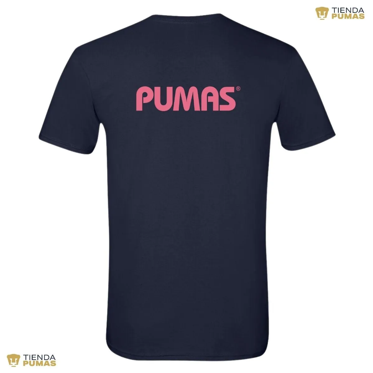 Playera Hombre Pumas UNAM Logo Rosa Vinil