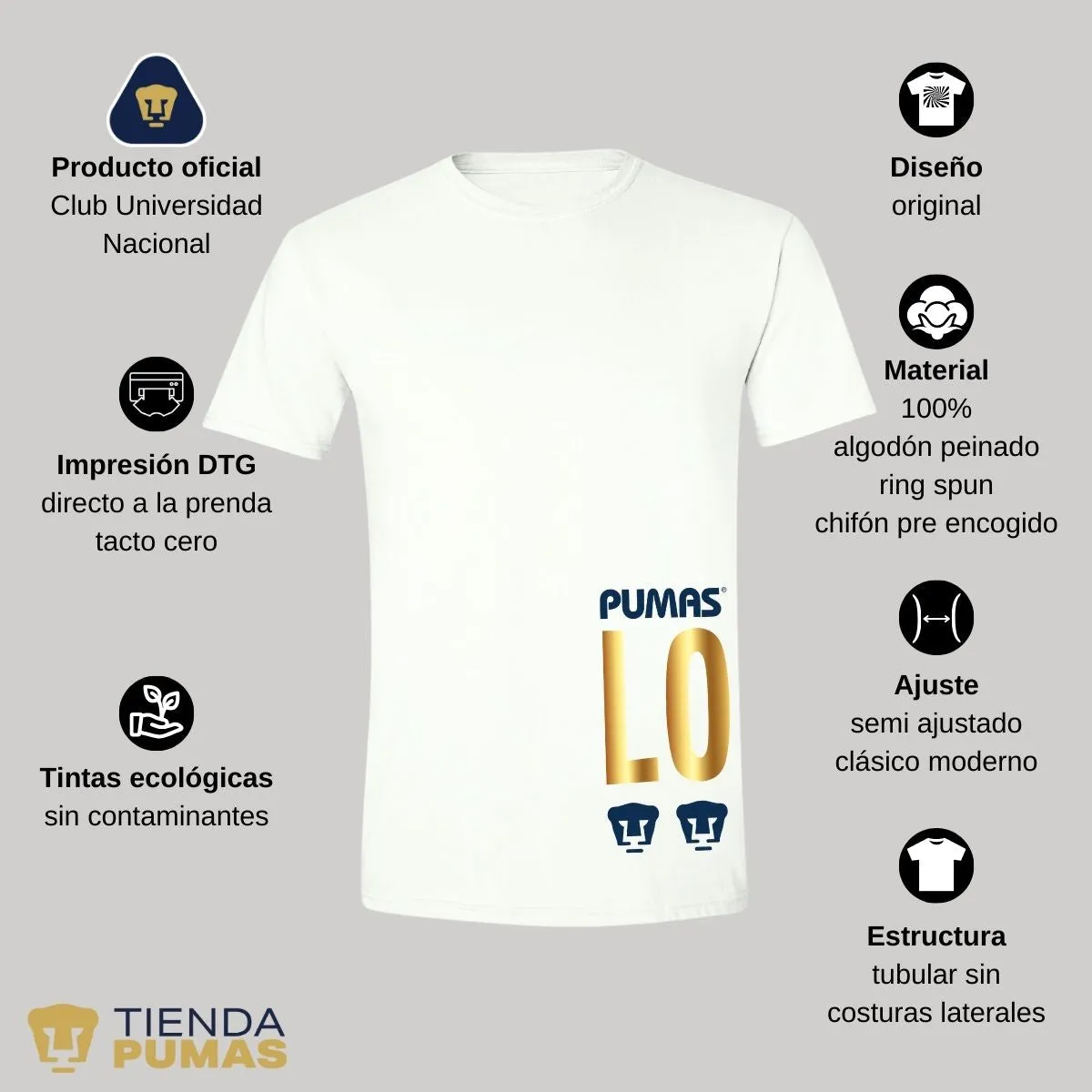 Playera Hombre Pumas UNAM Love 1