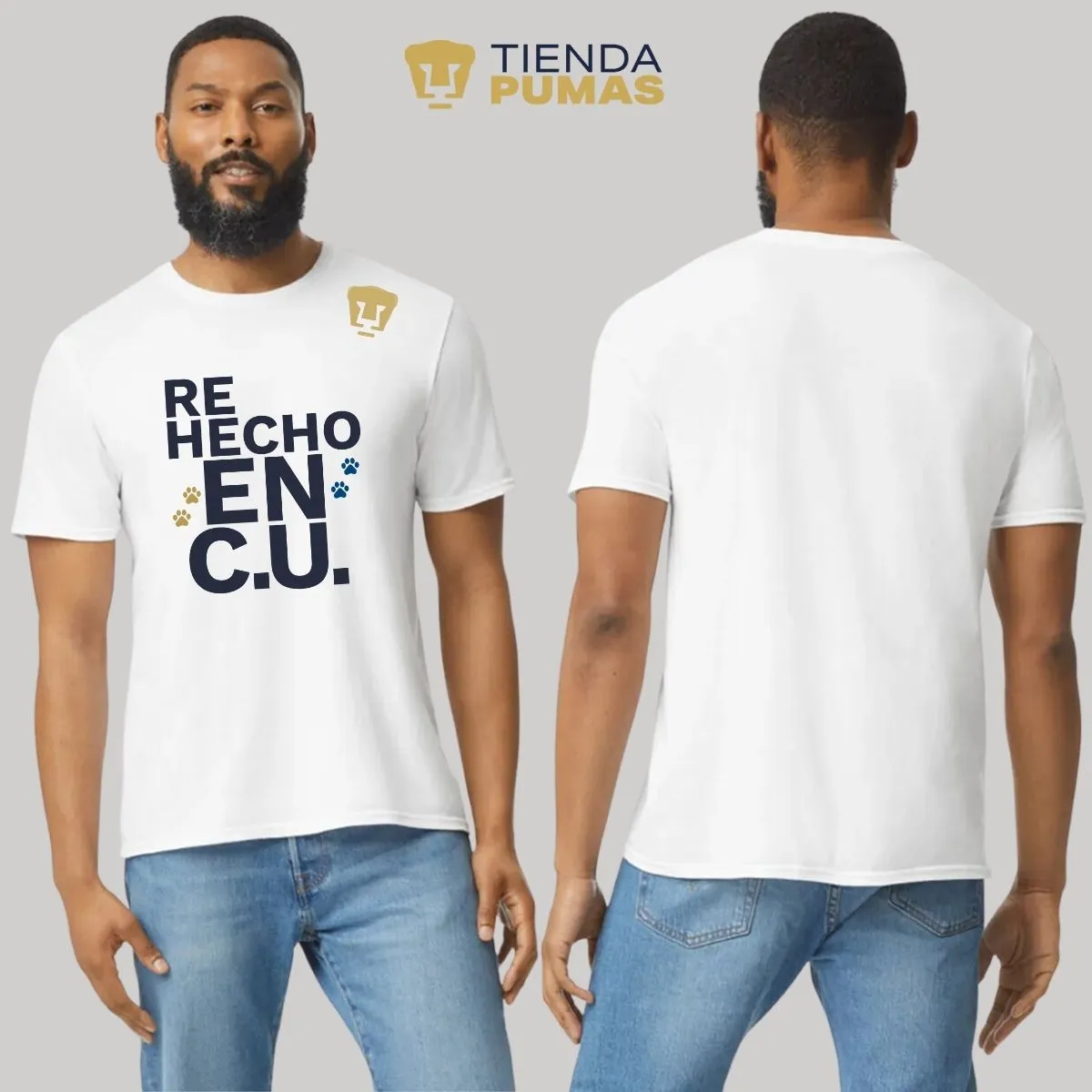 Playera Hombre Pumas UNAM Re Hecho en C.U.